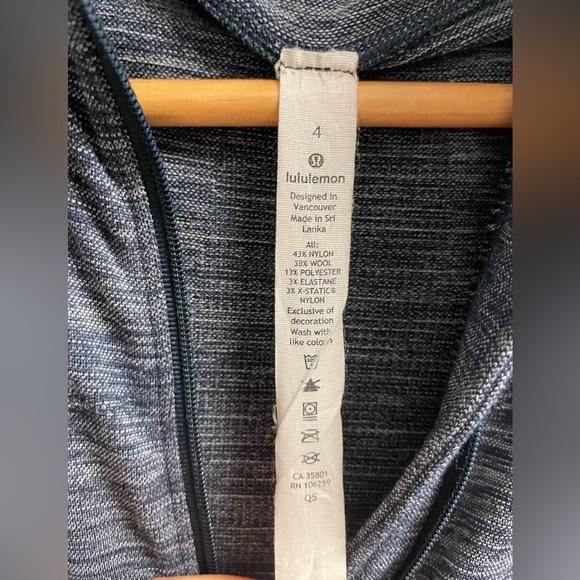 Womens Lululemon Swiftly Wool 1/4 Zip Pullover Top Long Sleeves Size 4 - Picture 3 of 10